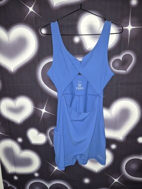 Teal Cross-Back Sports Romper - Women's Activewear